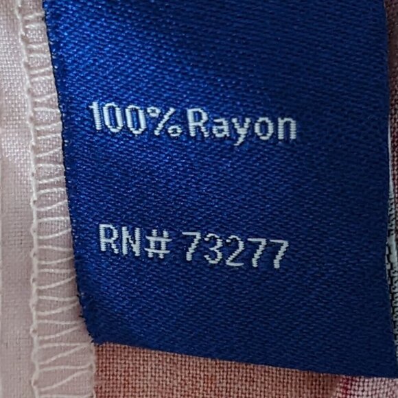 APT. 9 Orange Striped Casual Pull-On Rayon Shorts; Size L - Picture 4 of 5